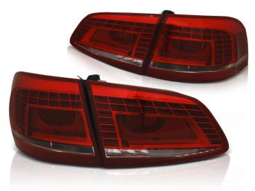 LED Rückleuchten für VW Passat 3C B7 Variant Bj. 10-14 Rot/Chrom